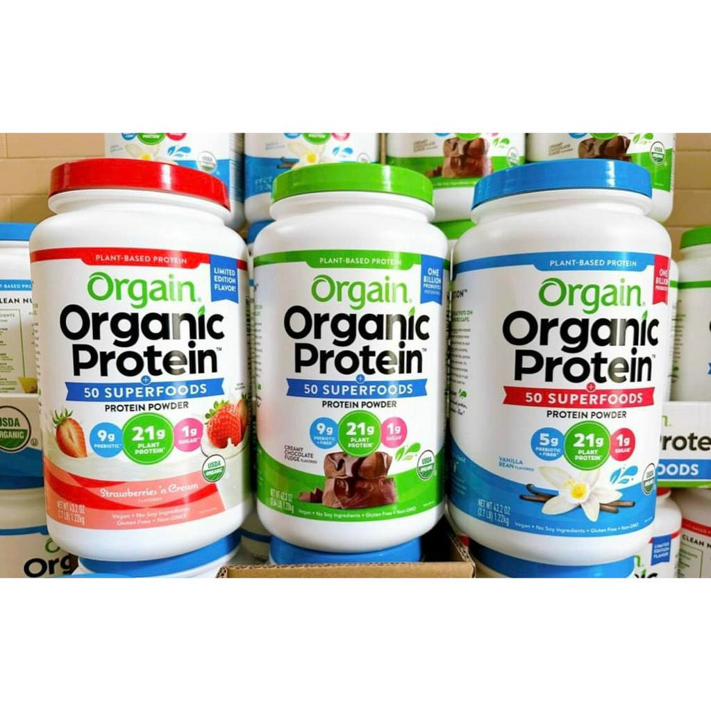 BỘT PROTEIN HỮU CƠ ORGAIN ORGANIC PROTEIN &amp; SUPERFOODS 1,22KS - USA