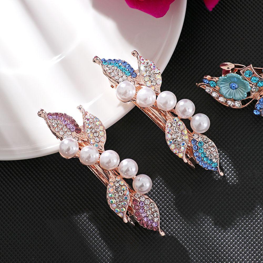 Kẹp Tóc Đính Đá Nhiều Màu Sắc Dễ Thương Cho Nữ