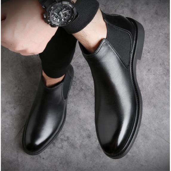 Giày Boot Nam - Chelsea Boots Da Bóng Cao Cấp GN292 -o97 ! :