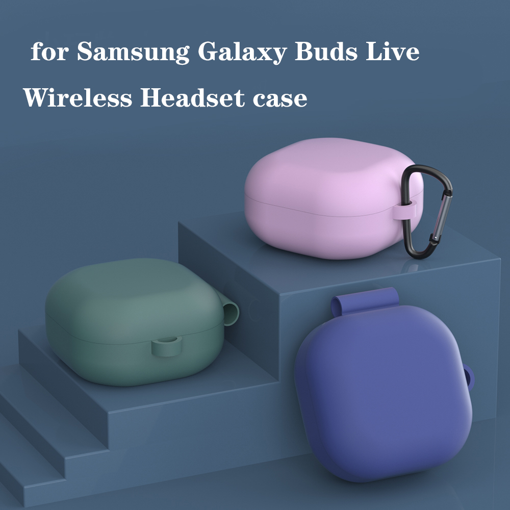 Vỏ bảo vệ hộp sạc JANSIN cho tai nghe Samsung Galaxy Buds+ Buds Live bằng silicone mềm