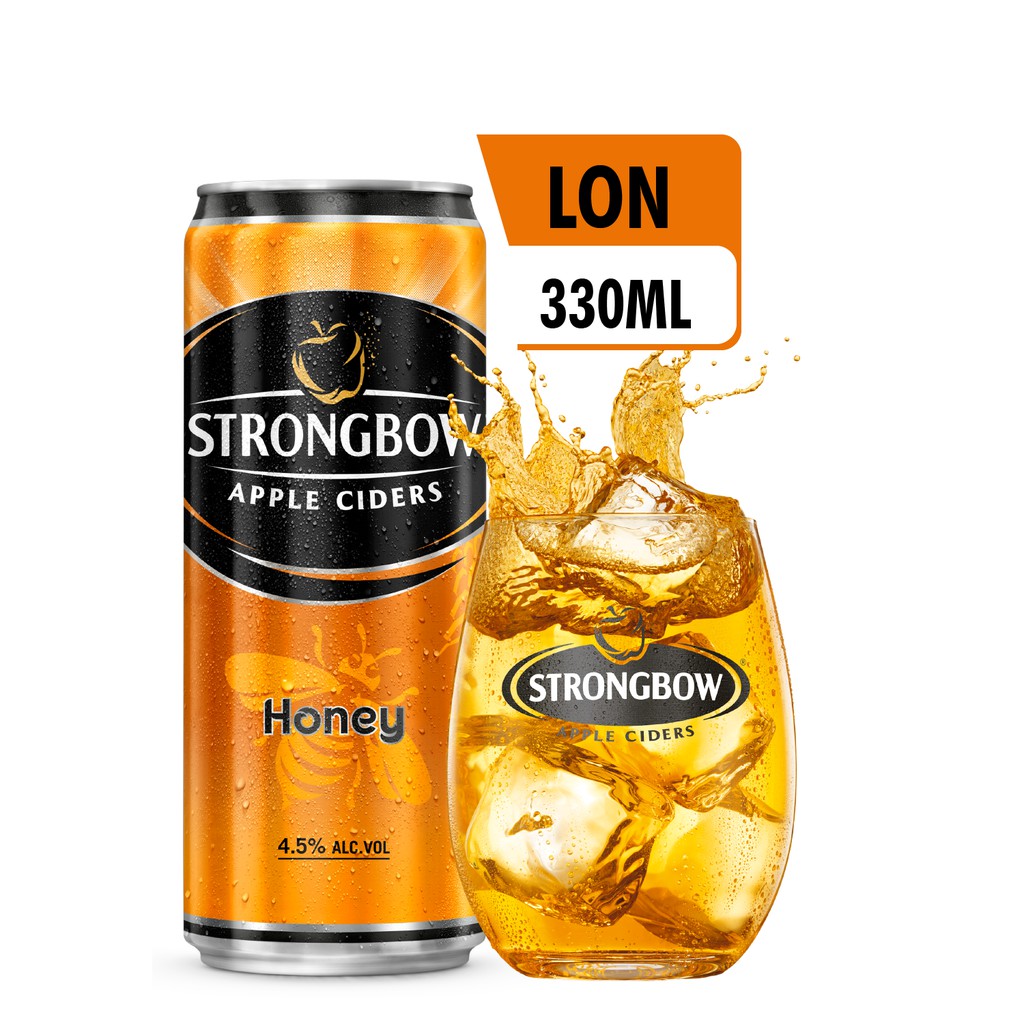 [Mã GRO1HNK1 giảm 8% đơn 250K] Thùng 24 lon nước táo lên men Strongbow vị mật ong 330ml/lon