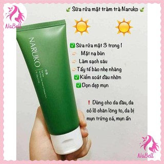 SỮA RỬA MẶT / Sữa Rửa Mặt NARUKO Dạng Bùn Tràm Trà 120ml Tea Tree Purifying Clay Mask & Cleanser In 1
