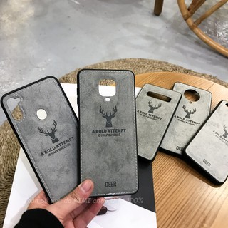 Ốp XIAOMI REDMI NOTE 6/ 6PRO NOTE 7/ 7PRO/ NOTE 8/ 8 PRO/ NOTE 9 / NOTE 9S/ 9 PRO/ NOTE 10/ 10 PRO lưng phủ vải deer xám