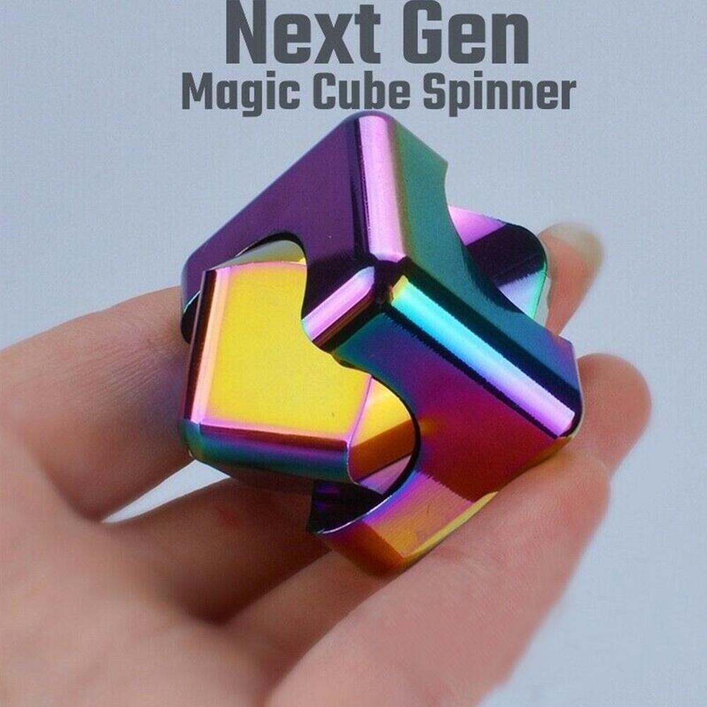 Con quay đồ chơi Fidget Spinner hình vuông nhiều màu bằng kim loại F1V2 V4D9 X0G0