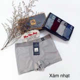 Hộp 4 quần sịp nam lót nam đùi boxer dệt cotton co giãn cao cấp Melange