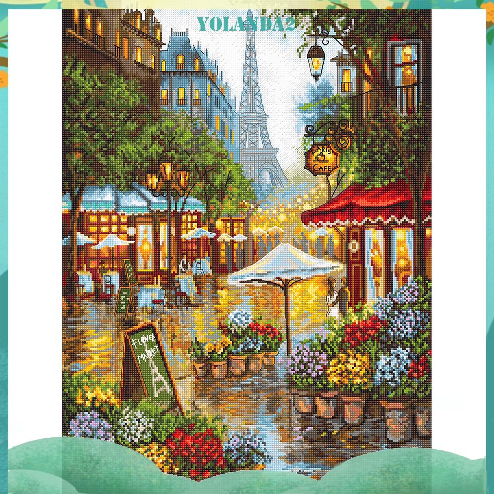 Toàn Bộ Tranh Thêu Chữ Thập Diy 11ct Hình Phong Cảnh Paris