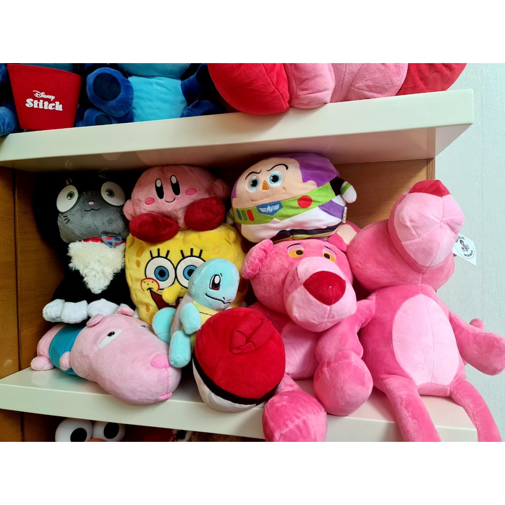 Gấu bông Disney Stitch Kirby Spongebob Buzz Toy Story Usagi Pikachu nhiều mẫu