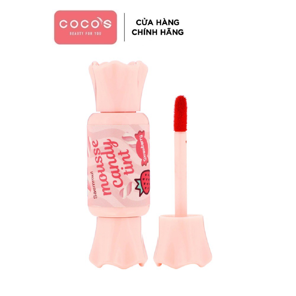 [Mã COSCOCOT4 -8% đơn 250K] Son Kẹo Kem Lì The Saem Saemmul Mousse Candy Tint 8g