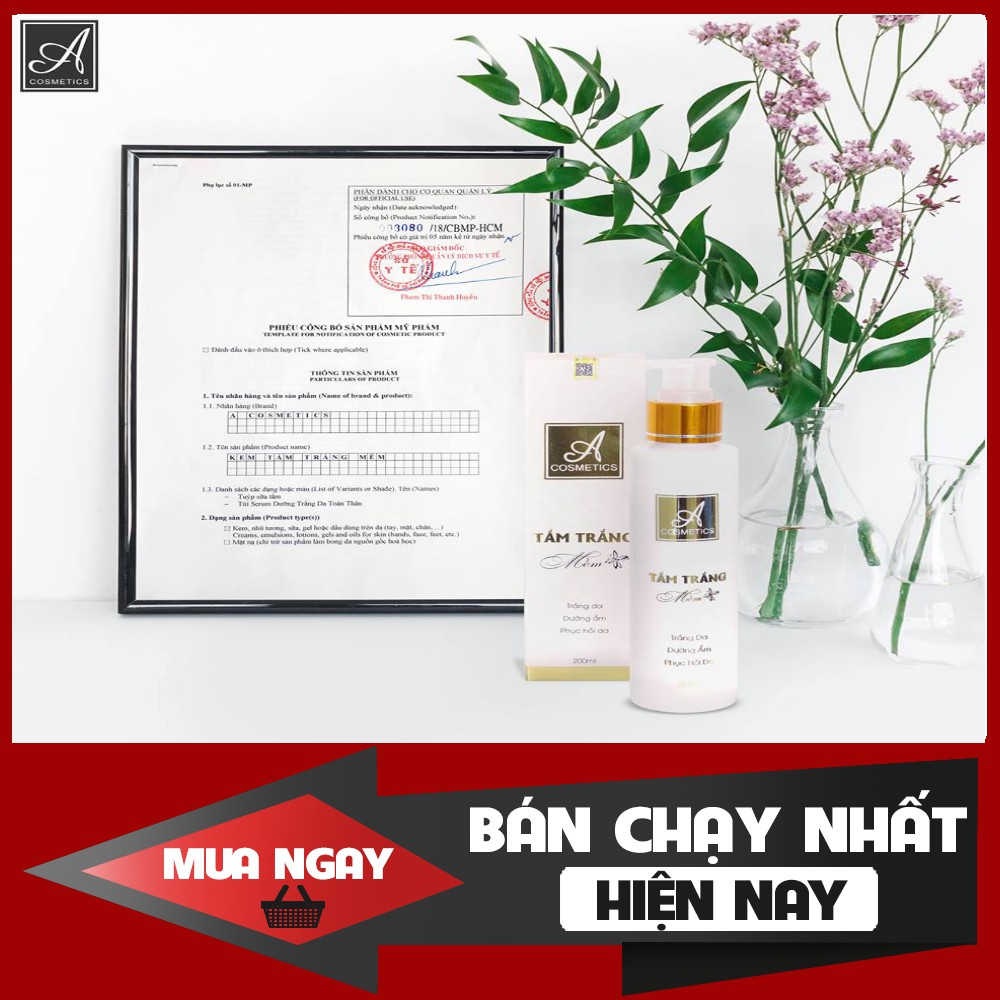 Tắm trắng Mềm Chữ A (Cam Kết Chính Hãng)