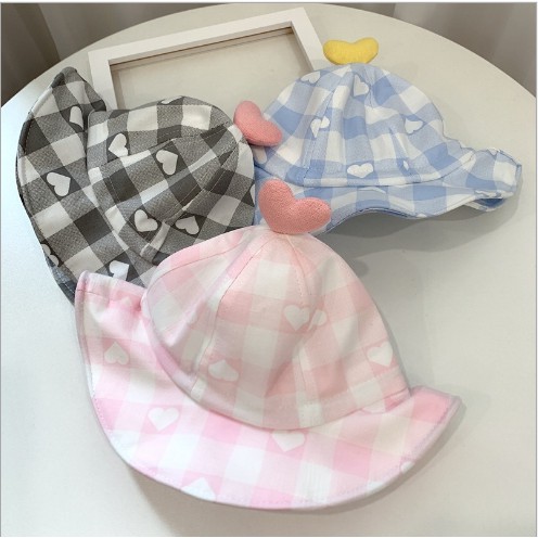 MUP06 : Mũ vành cho bé gái size  46-48cm