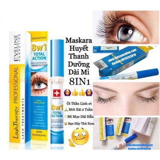 Huyết thanh 8in1 Eveline dưỡng dài và dày mi