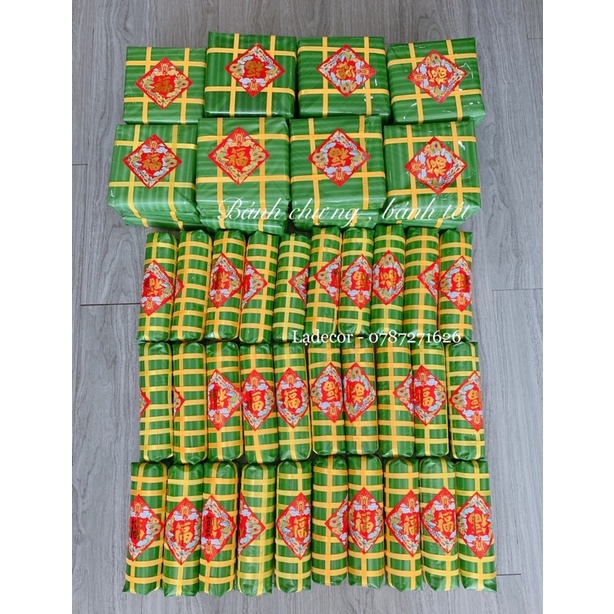 Bánh chưng bánh tét hanmade,mô hình bánh trang trí,chụp ảnh Tết