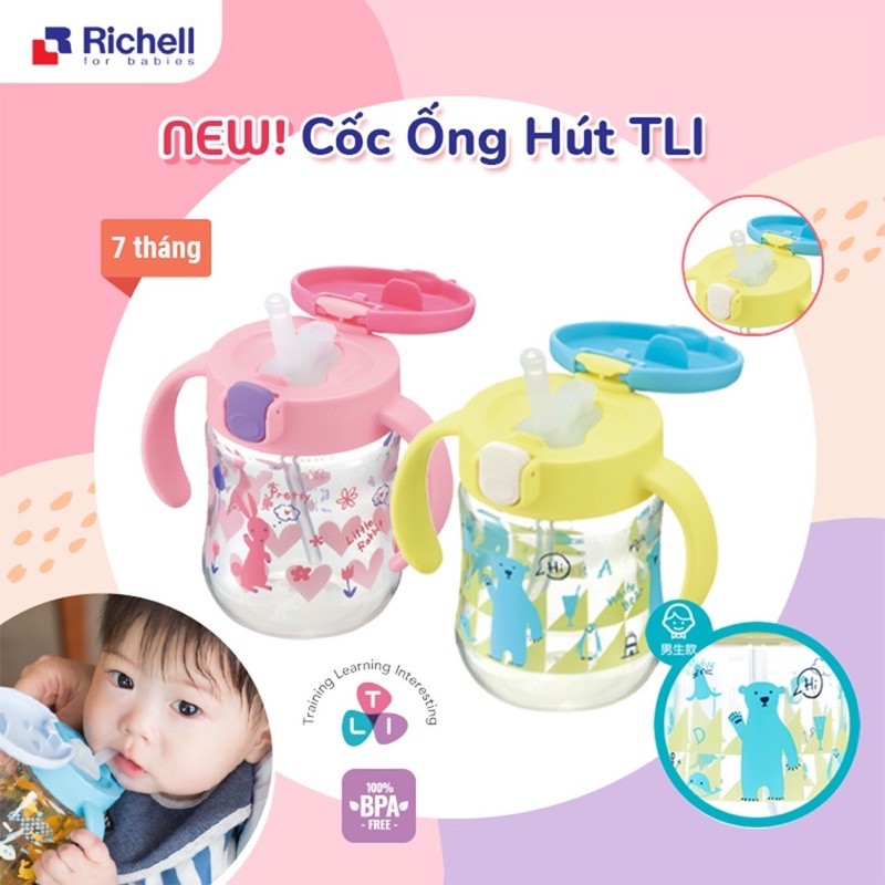 CỐC ỐNG HÚT T.L.I RICHELL (200ml)