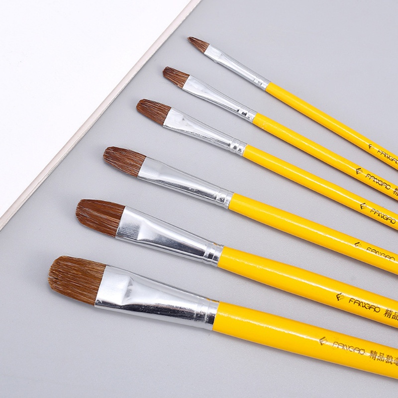 Bộ 6 Cọ Vẽ Tranh Sơn Dầu Chuyên Nghiệp