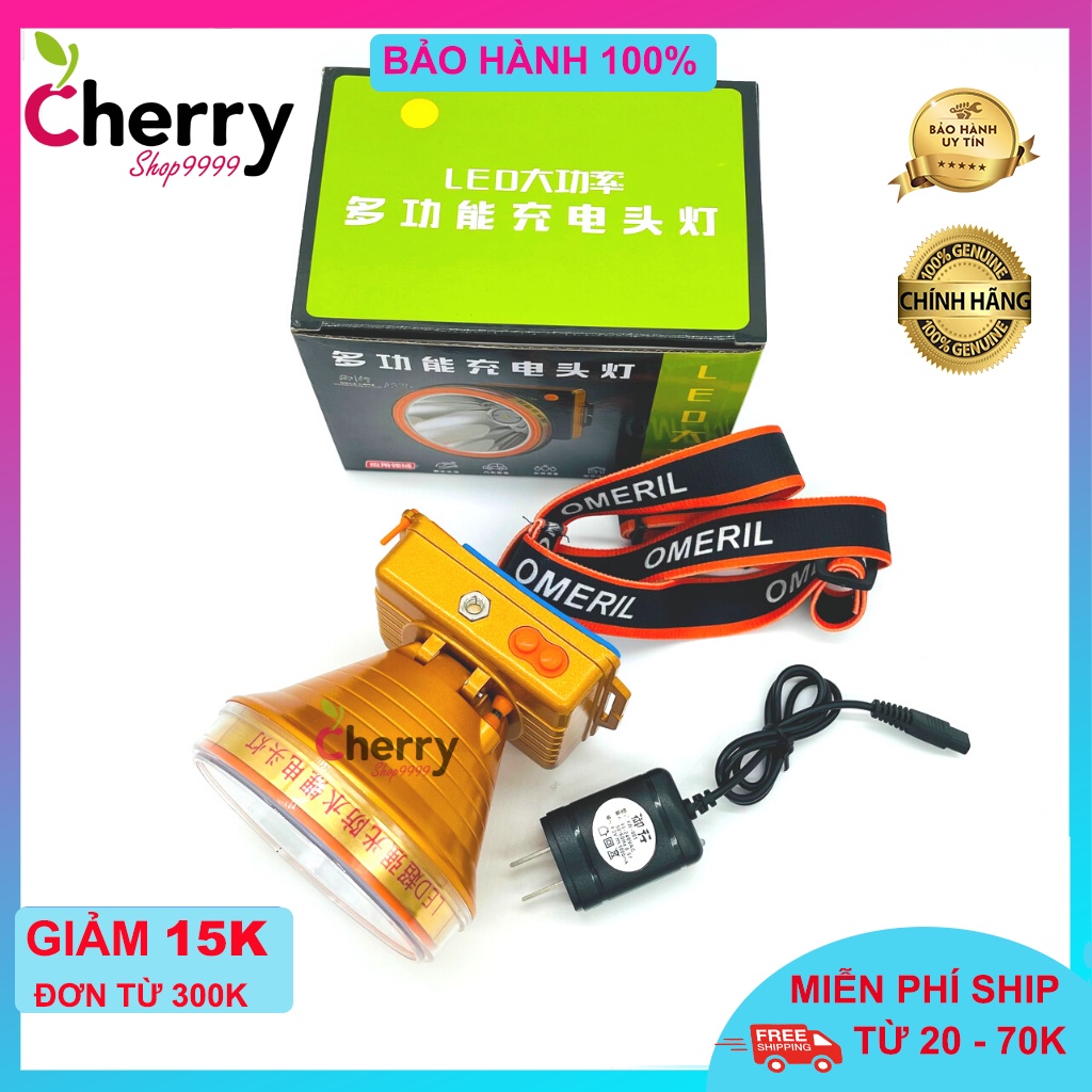 Đèn pin đội đầu YUXING A370 LED 500w siêu sáng chiếu xa chống nước ánh sáng Vàng và Trắng đèn đeo đầu soi ếch dã ngoại