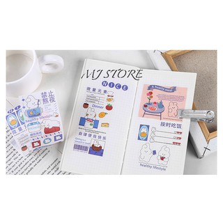 Sticker thỏ - JD5149 - Masking tape
