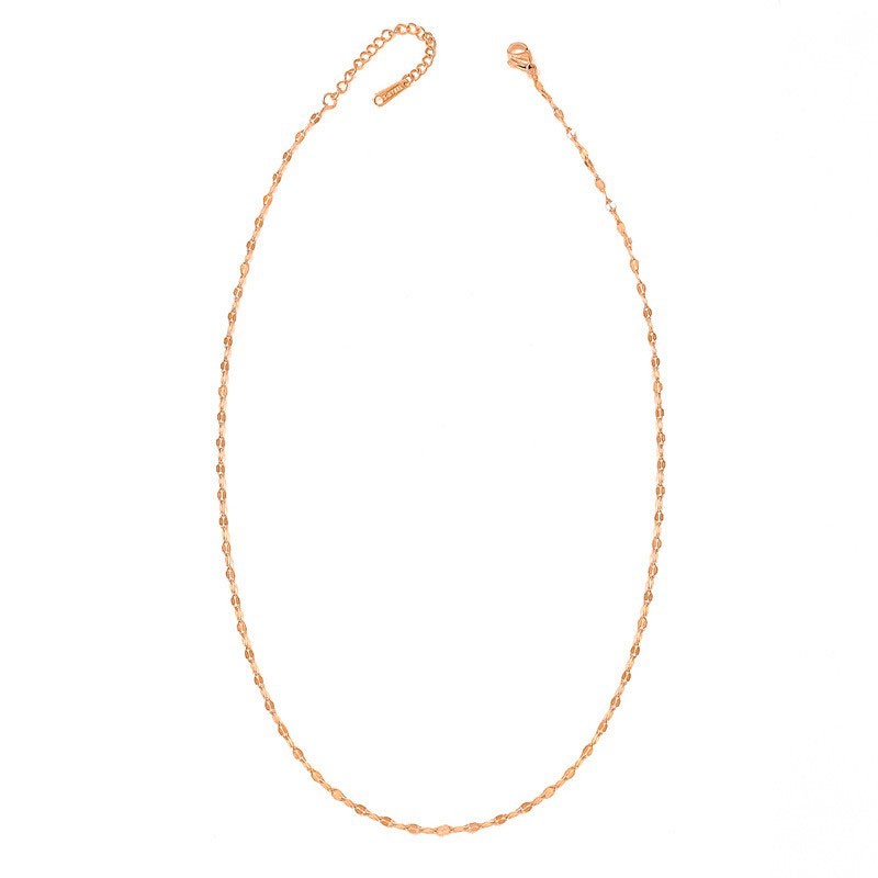 Dây chuyền nữ hàn quốc đẹp bằng titan lá me không đen vĩnh viễn - DCTT22005