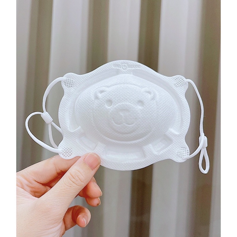 Khẩu Trang Gấu Cho Bé Có Dây Chỉnh