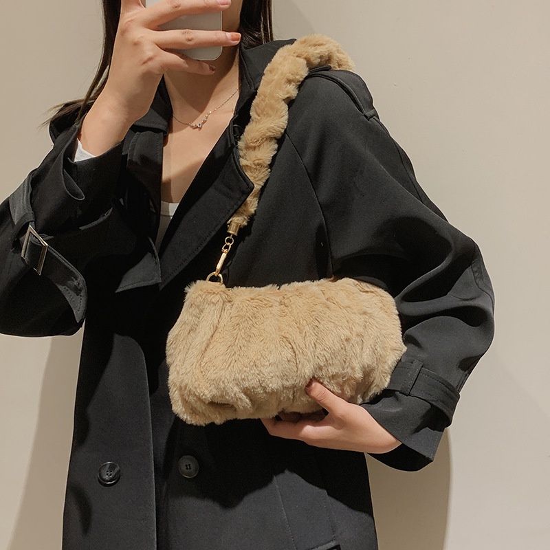 Túi Xách Đeo Vai Phủ Bông Xếp Ly Thời Trang Nữ Đơn Giản 2022