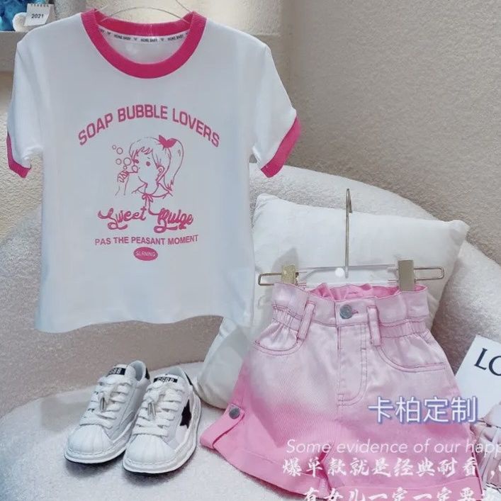 Quần Short Dáng Rộng Màu Hồng Gradient Phong Cách Thời Trang Mùa Hè Hàn Quốc 2023