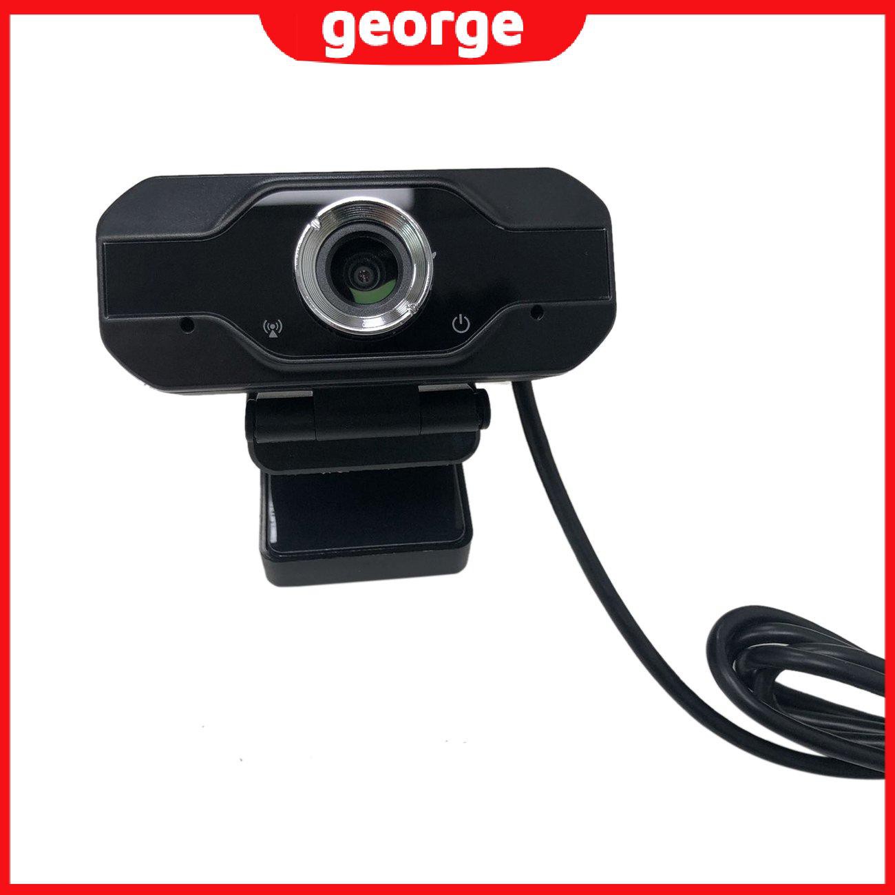 Webcam 1080p Hd Tự Cân Bằng Có Ống Kính Màu Trắng Kèm Micro Hỗ Trợ Giảng Dạy