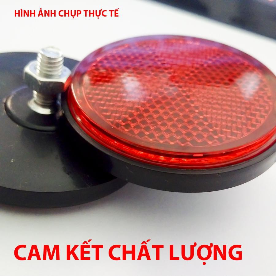 Bộ 2 đèn mắt mèo phuộc trước gắn mọi loại xe màu đỏ