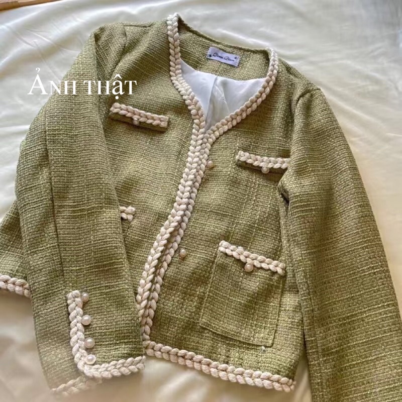 Áo dạ stweet xanh cốm