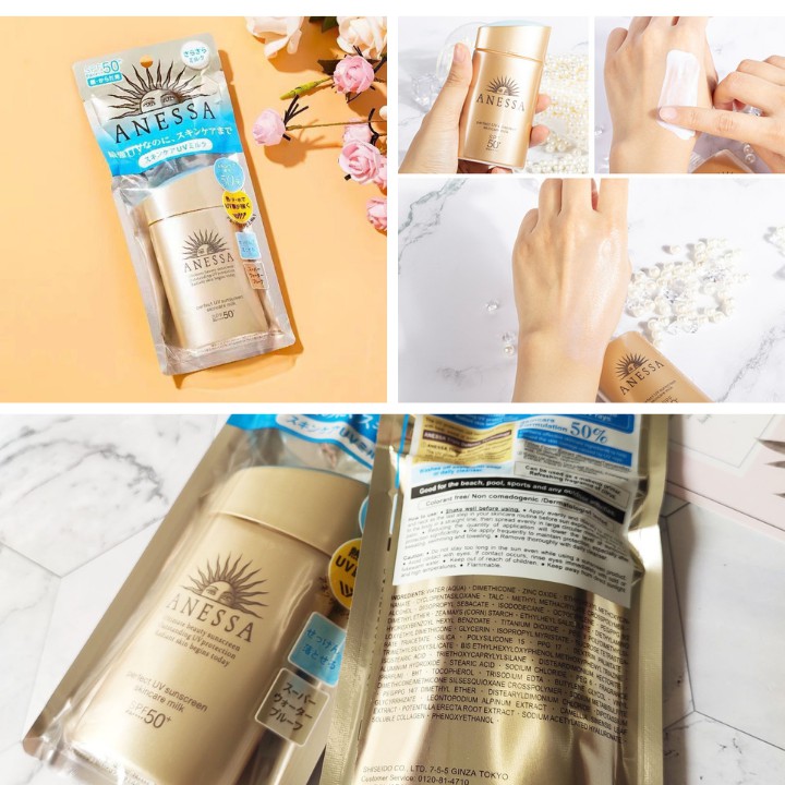 Kem chống nắng Anessa Perfect UV Nhật Bản SPF50+ 60ml ,bảo vệ và dưỡng ẩm da, phù hợp với mọi loại da | BigBuy360 - bigbuy360.vn
