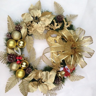 Vòng nguyệt quế trang trí Noel BTV02