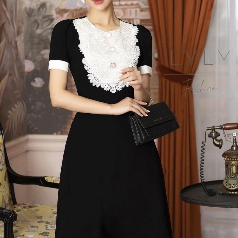 Đầm công sở thiết kế,chất liệu co giãn,đầm dáng xoè che bụng, Lyly shop | BigBuy360 - bigbuy360.vn