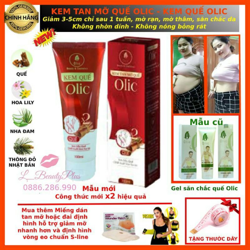 Gel tan mỡ olic( kem quế olic )bao hàng chính hãng công ty