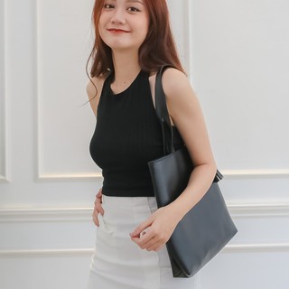 Túi Chính Hãng CINN BAG đeo vai tote da PU Cao Cấp Mềm Đẹp Kèm dây chuông,Có Dây đeo chéo, đựng a4 [BH 12THÁNG]