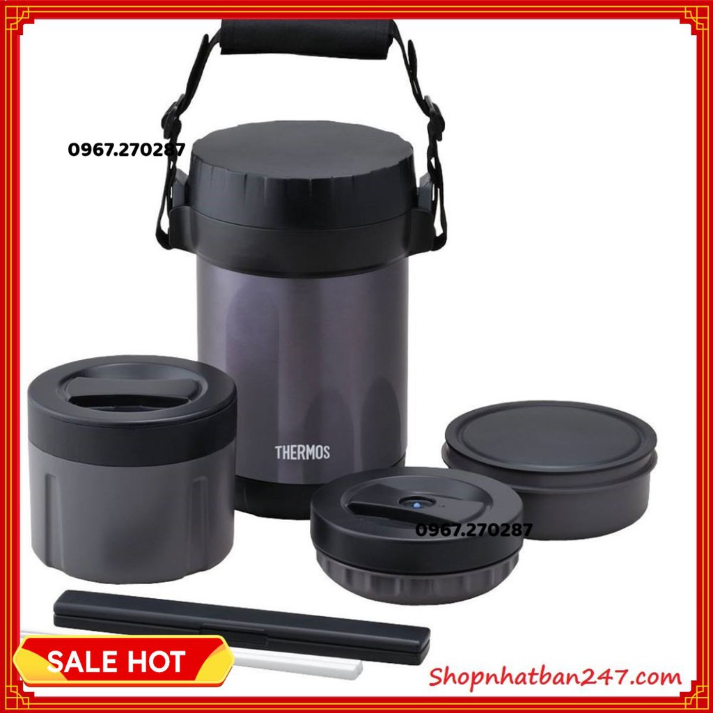 Hộp đựng cơm Thermos JBG-1801 MDB chuẩn nội địa Nhật - 100% Authentic - Chính hãng