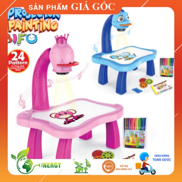Bộ đồ chơi bàn vẽ 3D, bàn chiếu đa năng chiếu hình tập vẽ có đèn chiếu sáng thông mình cho bé