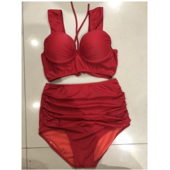 Bikini, Đồ Bơi Đi Biển Hai Mảnh Tay Vuông Cạp Cao Secxy BKN 41