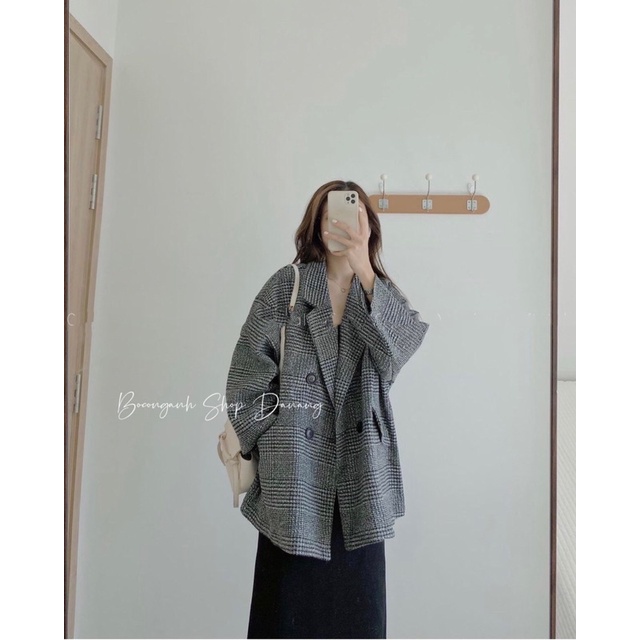 Áo Dạ Dày Caro vintage form to #618 1681145 hàng quảng châu