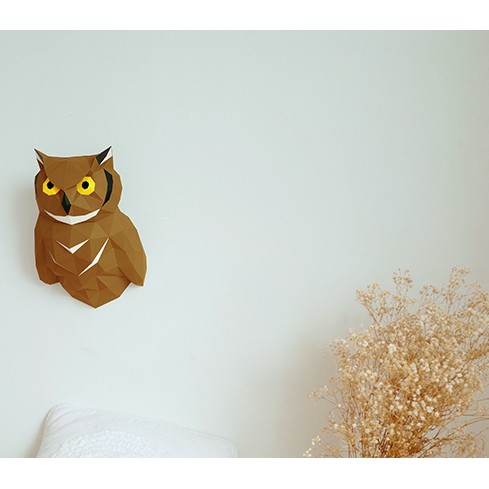 Mô hình 3d DIY tự ghép hình con cú 🦉