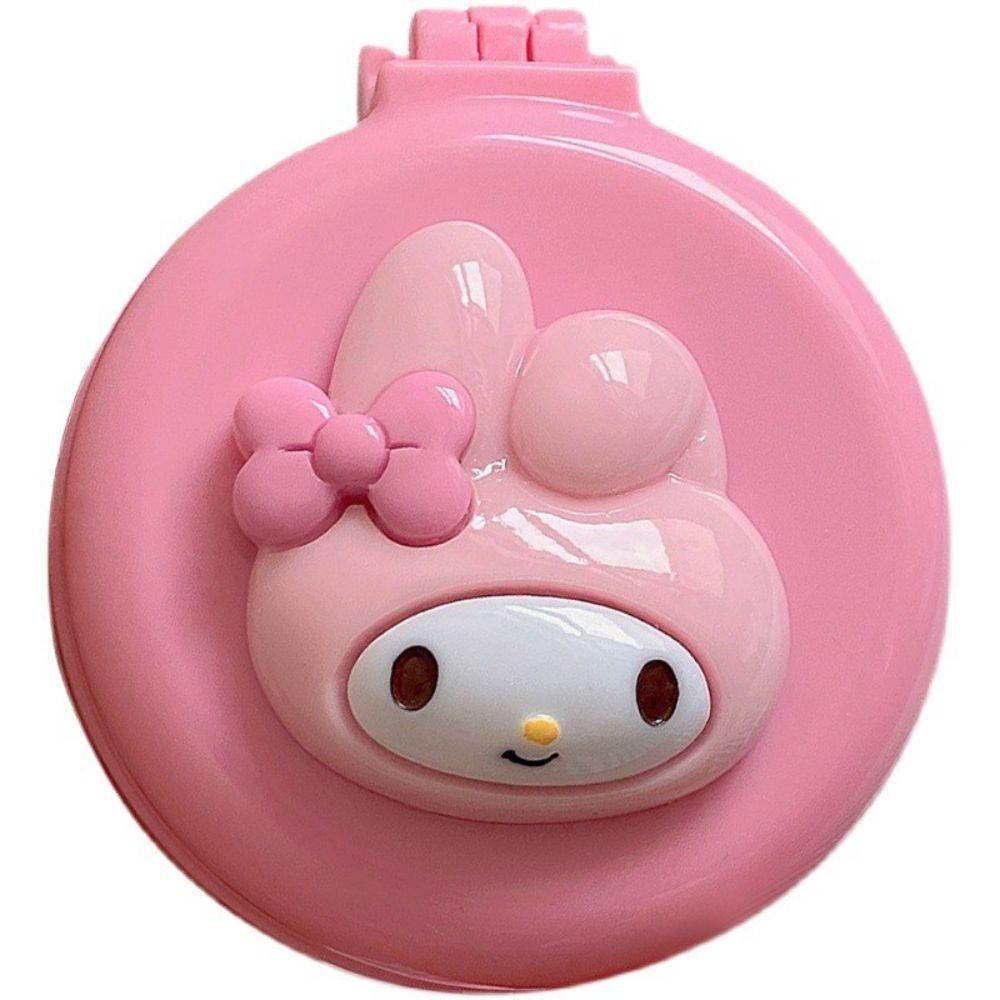 Lược Chải Tóc Đệm Khí Thiết Kế Hình Mèo Hello Kitty Kèm Gương Gấp Gọn Sáng Tạo