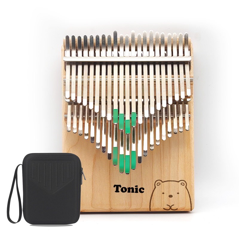 Đàn Kalimba 42 Phím giá rẻ Tonic gỗ nguyên khối Tần Bì A- Hàng chính hãng tặng hộp chống sốc x3