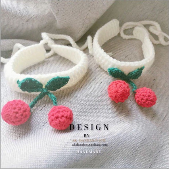 [HANDMADE] Vòng Cổ Len Handmade Cho Cún Miu. JF16