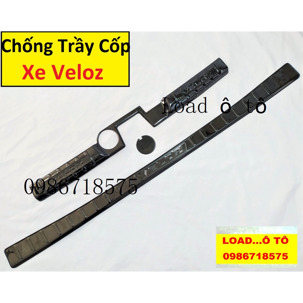 Bộ Ốp Chống Trầy Cốp Xe Toyota Veloz 2022-23 Mẫu Titan Cao Cấp