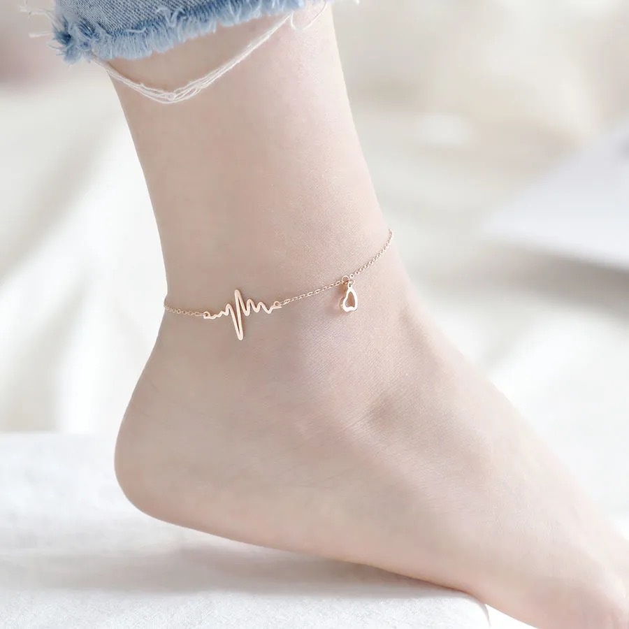 Lắc chân titan nhịp tim TT953  CAM KẾT KHÔNG BAY MÀU - BẢO HÀNH 12 THÁNG