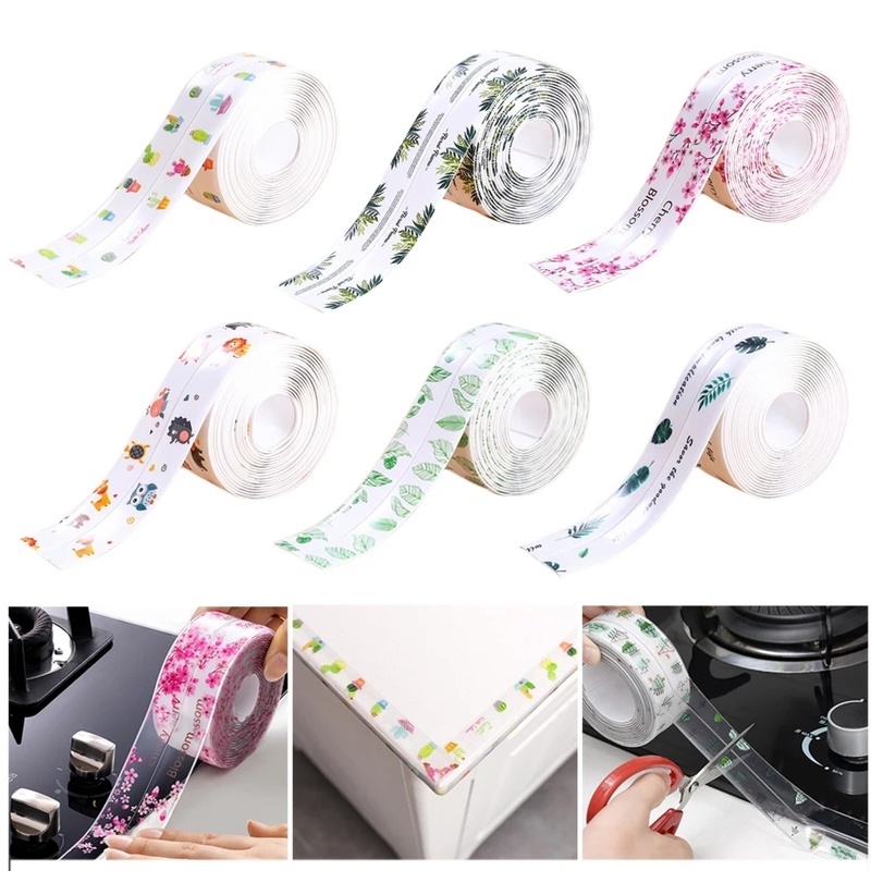 Cuộn Băng Keo Dán Viền Bồn Rửa Nhà Bếp/Phòng Tắm Chống Thấm Nước/ Nấm Mốc Kích Thước 3.8cm*1m