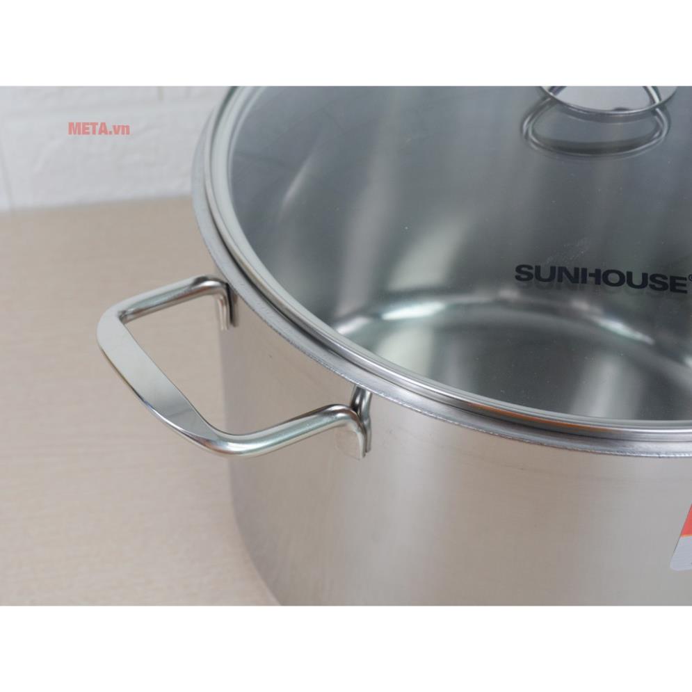 Nôi luộc gà inox 3 đáy sunhouse LG28 CÓ HÌNH THẬT