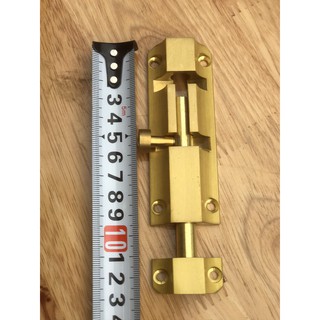 Chốt cửa bằng đồng thau dài 10cm, chốt cổng bằng đồng - thang