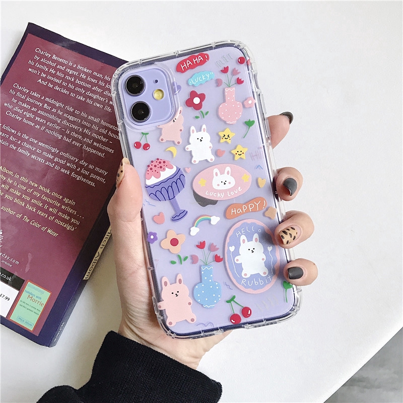 Ốp lưng iphone TPU họa tiết hoạt hình cho iPhone 11 iPhone 6 6s 7 7plus 8 plus X Xr Xs | BigBuy360 - bigbuy360.vn