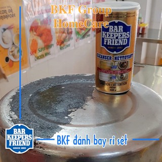 BKF Đánh bay rỉ sét -  làm sạch Inox - Tạo độ sáng bóng - USA - BKF 425g - 100% hữu cơ An toàn da tay