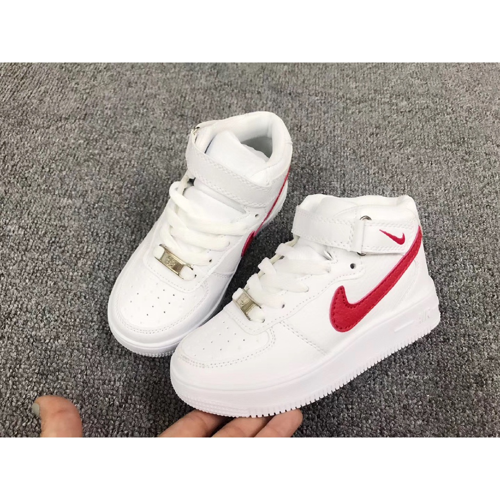 Giày thể thao Nike Air Force 1 Af1 bằng da lộn năng động dành cho bé
