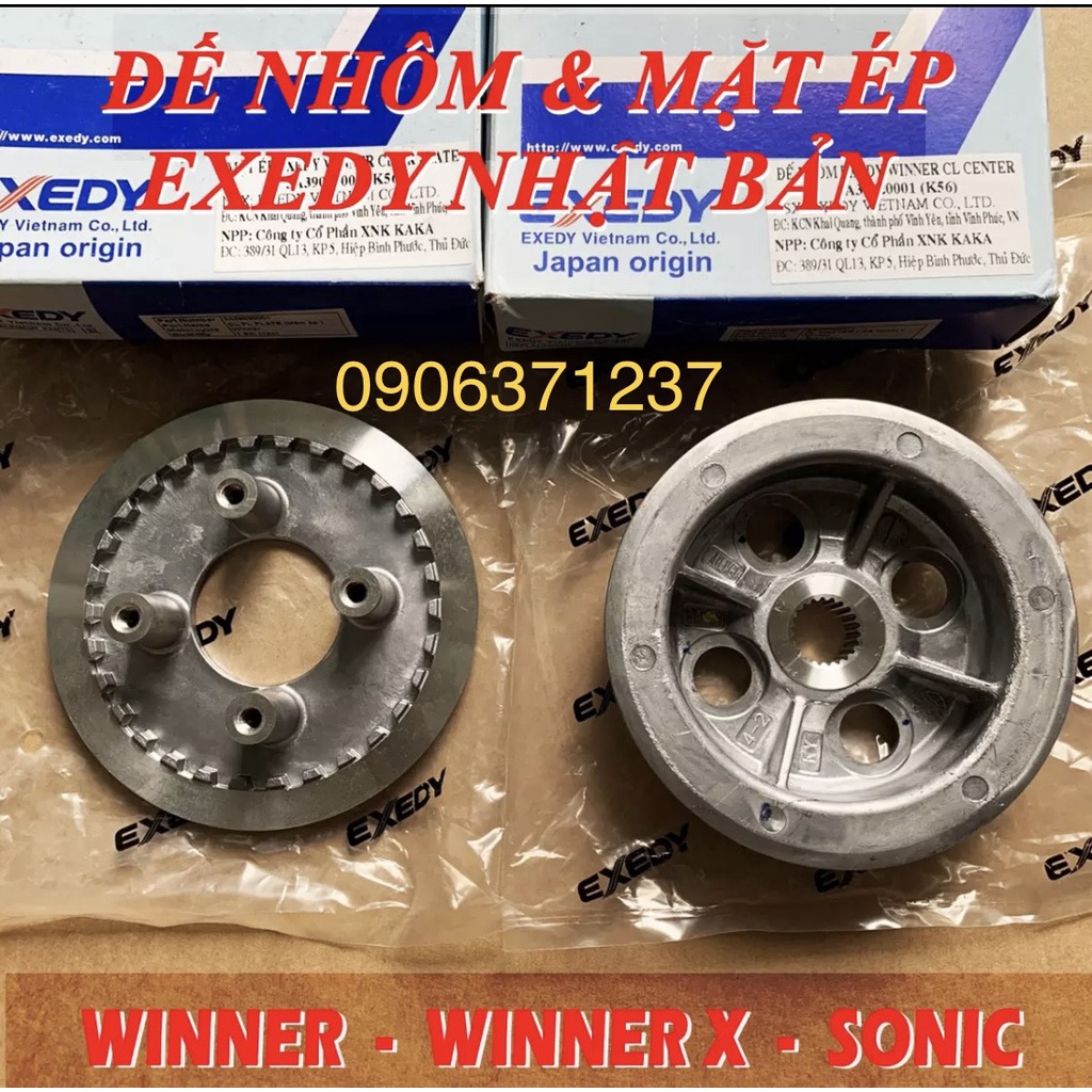 Cặp nhôm nồi xe Winner/ Sonic thương hiệu Exedy