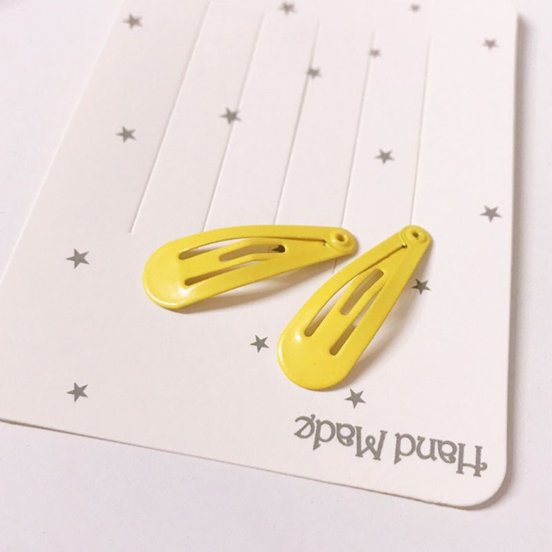 Set 50 Kẹp Tóc Mini 3cm Bằng Hợp Kim Hình Giọt Nước Phong Cách Hàn Quốc Cho Nữ